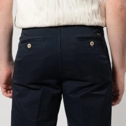 Tela Genova DAMASCO TWILL TROUSER NAVY -jupiter shop JUPITERKLADERNORRLANDSGATANKUNGSGATANSTOCKHOLM 139