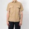 XACUS SHORT SLEEVE SHIRT WITH POCKETS KHAKI 1 XACUS SHORT SLEEVE SHIRT WITH POCKETS KHAKI -jupiter shop JUPITERKLADERNORRLANDSGATANKUNGSGATANSTOCKHOLM 2