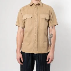 XACUS SHORT SLEEVE SHIRT WITH POCKETS KHAKI