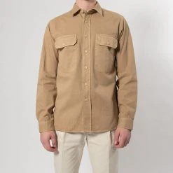 XACUS TWILL SHIRT WITH POCKET KHAKI