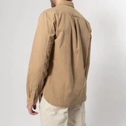 XACUS TWILL SHIRT WITH POCKET KHAKI -jupiter shop JUPITERKLADERNORRLANDSGATANKUNGSGATANSTOCKHOLM 45