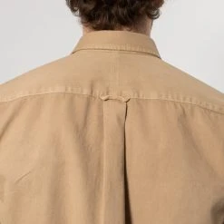 XACUS TWILL SHIRT WITH POCKET KHAKI -jupiter shop JUPITERKLADERNORRLANDSGATANKUNGSGATANSTOCKHOLM 47
