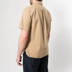 XACUS SHORT SLEEVE SHIRT WITH POCKETS KHAKI -jupiter shop JUPITERKLADERNORRLANDSGATANKUNGSGATANSTOCKHOLM 5
