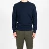 Filippo De Laurentiis LUXURY WOOL CASHMERE CREWNECK NAVY -jupiter shop JUPITERNORRLANDSGATANSTOCKHOLMAW21 119