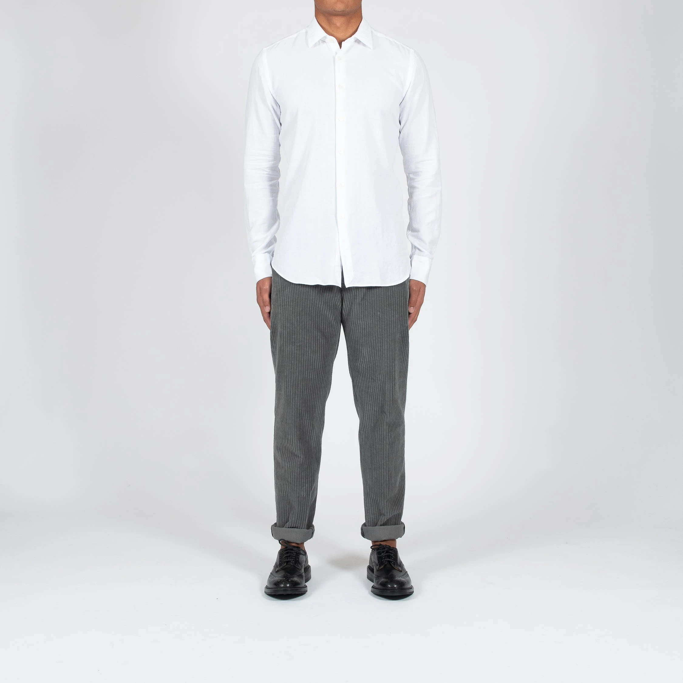 XACUS LUXURY MUSSOLA FLANNEL SHIRT WHITE 10 XACUS LUXURY MUSSOLA FLANNEL SHIRT WHITE - Bild 8