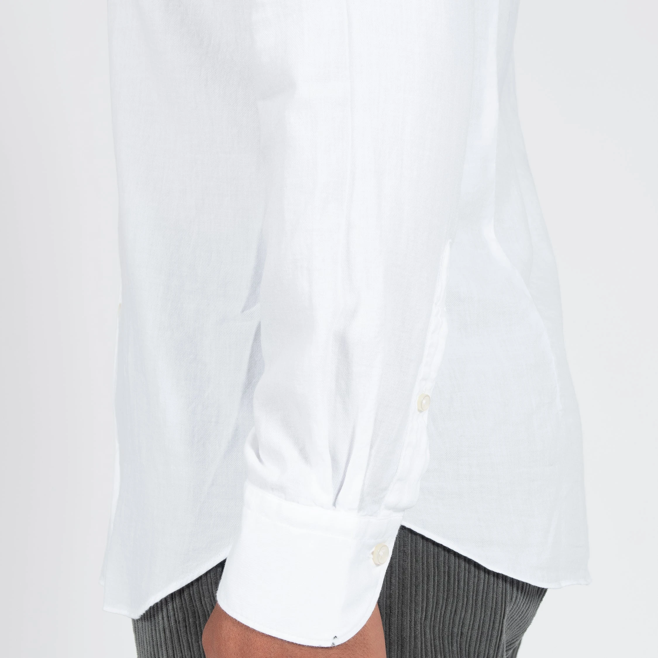 XACUS LUXURY MUSSOLA FLANNEL SHIRT WHITE 6 XACUS LUXURY MUSSOLA FLANNEL SHIRT WHITE - Bild 4