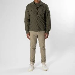 C.P. Company TAYLON GARMENT DYED SHIRT JACKET THYME -jupiter shop JUPITERSTOCKHOLMKLADERHERRMODE 113