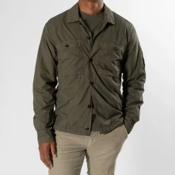 C.P. Company TAYLON GARMENT DYED SHIRT JACKET THYME
