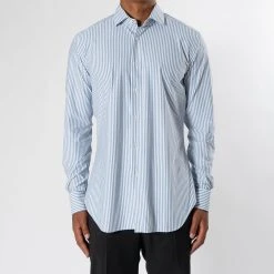 XACUS ACTIVE SHIRT BIG STRIPE BLUE