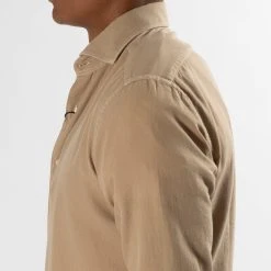 XACUS LUXURY MUSSOLA FLANNEL SHIRT KHAKI -jupiter shop JUPITERSTOCKHOLMKLADERHERRMODE 56