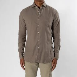 XACUS LUXURY MUSSOLA FLANNEL SHIRT MUD -jupiter shop JUPITERSTOCKHOLMKLADERHERRMODE 92 7baed302 54d1 4457 b76c a0cef58da1ec