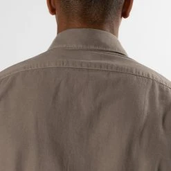 XACUS LUXURY MUSSOLA FLANNEL SHIRT MUD -jupiter shop JUPITERSTOCKHOLMKLADERHERRMODE 97