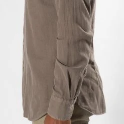 XACUS LUXURY MUSSOLA FLANNEL SHIRT MUD -jupiter shop JUPITERSTOCKHOLMKLADERHERRMODE 99