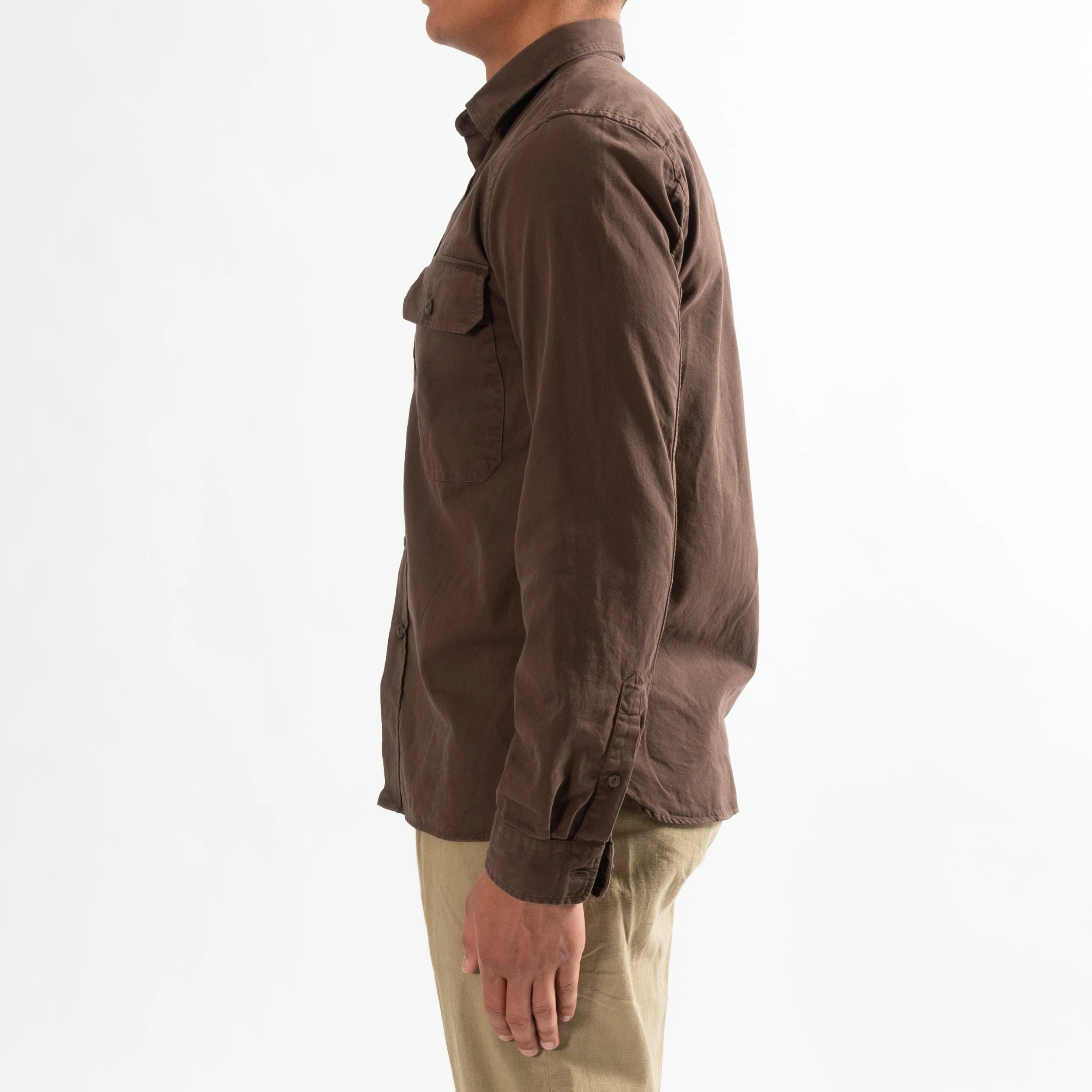 XACUS TWILL SHIRT WITH POCKET DARK BROWN 6 XACUS TWILL SHIRT WITH POCKET DARK BROWN - Bild 4
