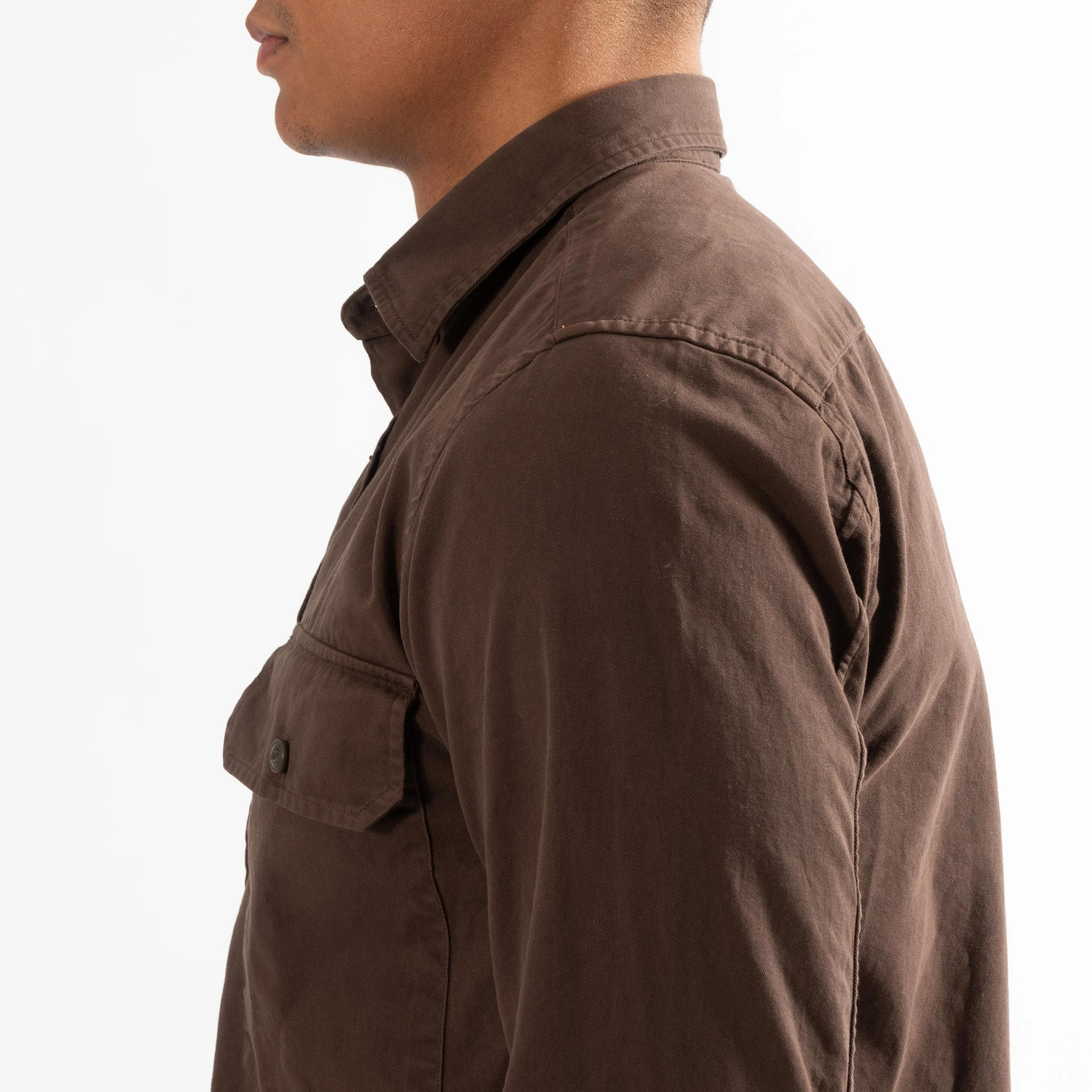 XACUS TWILL SHIRT WITH POCKET DARK BROWN 7 XACUS TWILL SHIRT WITH POCKET DARK BROWN - Bild 5