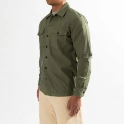 Tela Genova GRETO COTTON OVERSHIRT GREEN -jupiter shop JupiterKladerNorrlandsgatanKungsgatanStockholm 178 7ff1f407 def4 4ebf 8cc1 2f80b0ed19a0