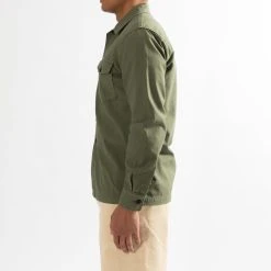 Tela Genova GRETO COTTON OVERSHIRT GREEN -jupiter shop JupiterKladerNorrlandsgatanKungsgatanStockholm 179 afd6725d 682d 4966 98d5 f8c09c8bc9b2