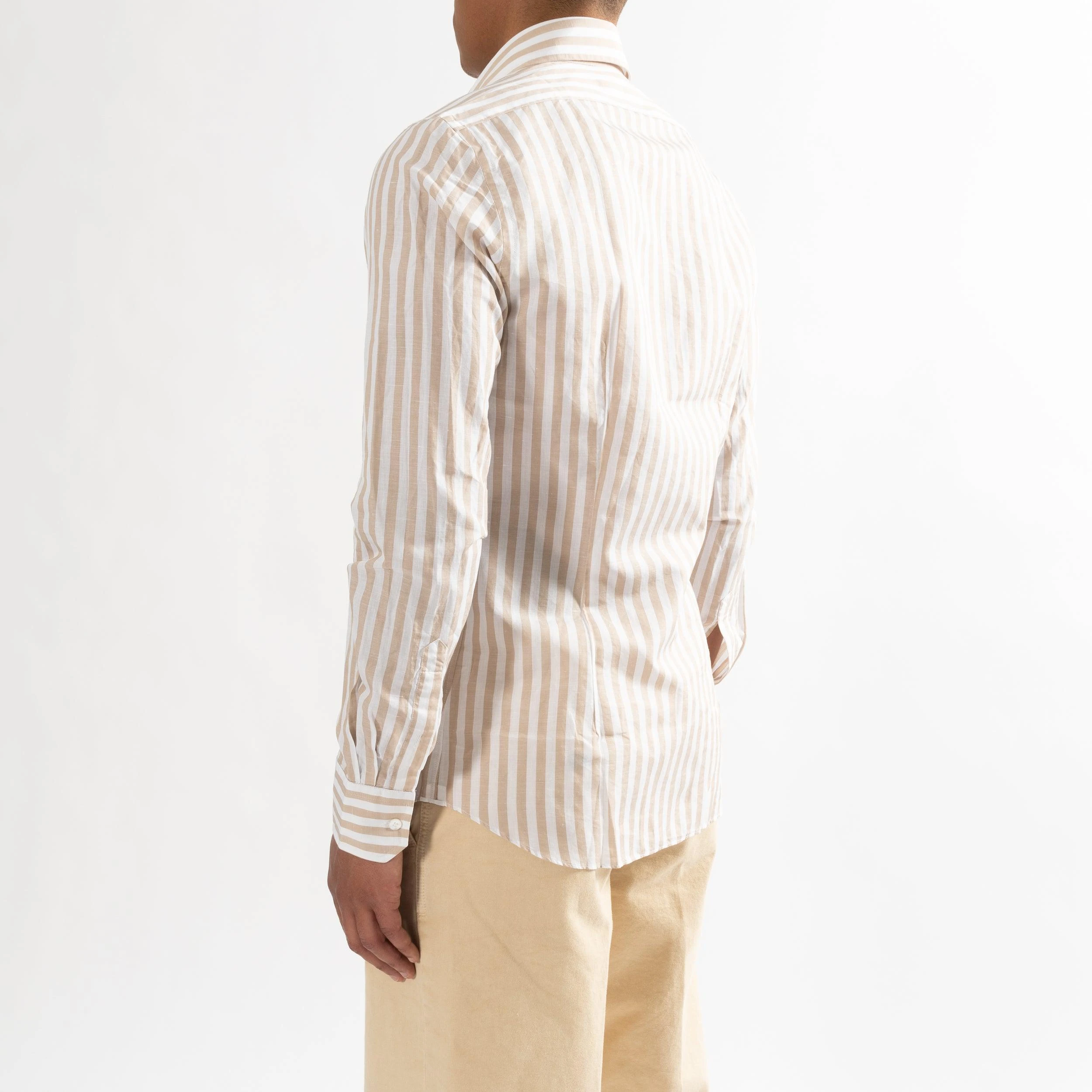 XACUS BLOCKED STRIPE SHIRT BEIGE 9 XACUS BLOCKED STRIPE SHIRT BEIGE - Bild 7