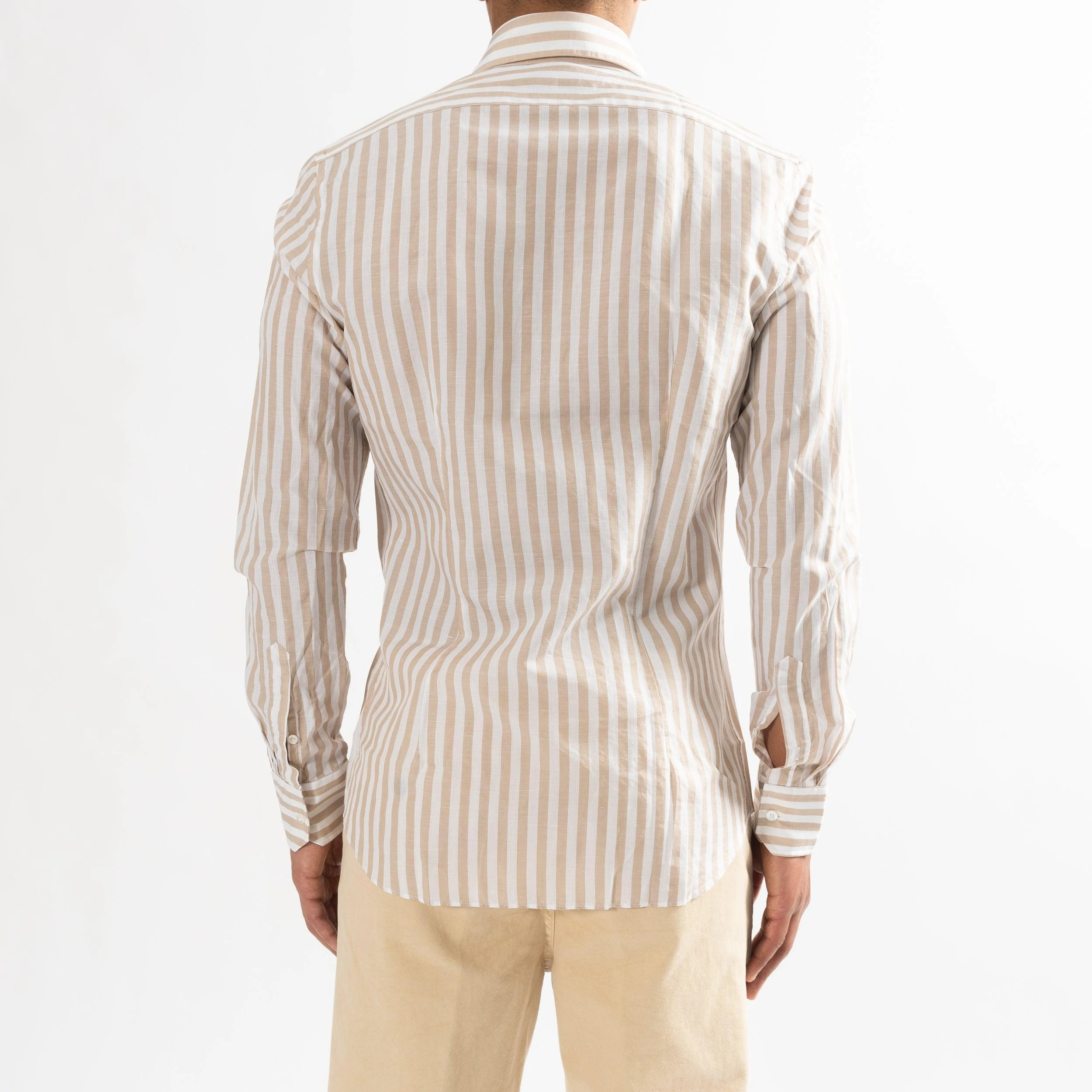 XACUS BLOCKED STRIPE SHIRT BEIGE 10 XACUS BLOCKED STRIPE SHIRT BEIGE - Bild 8