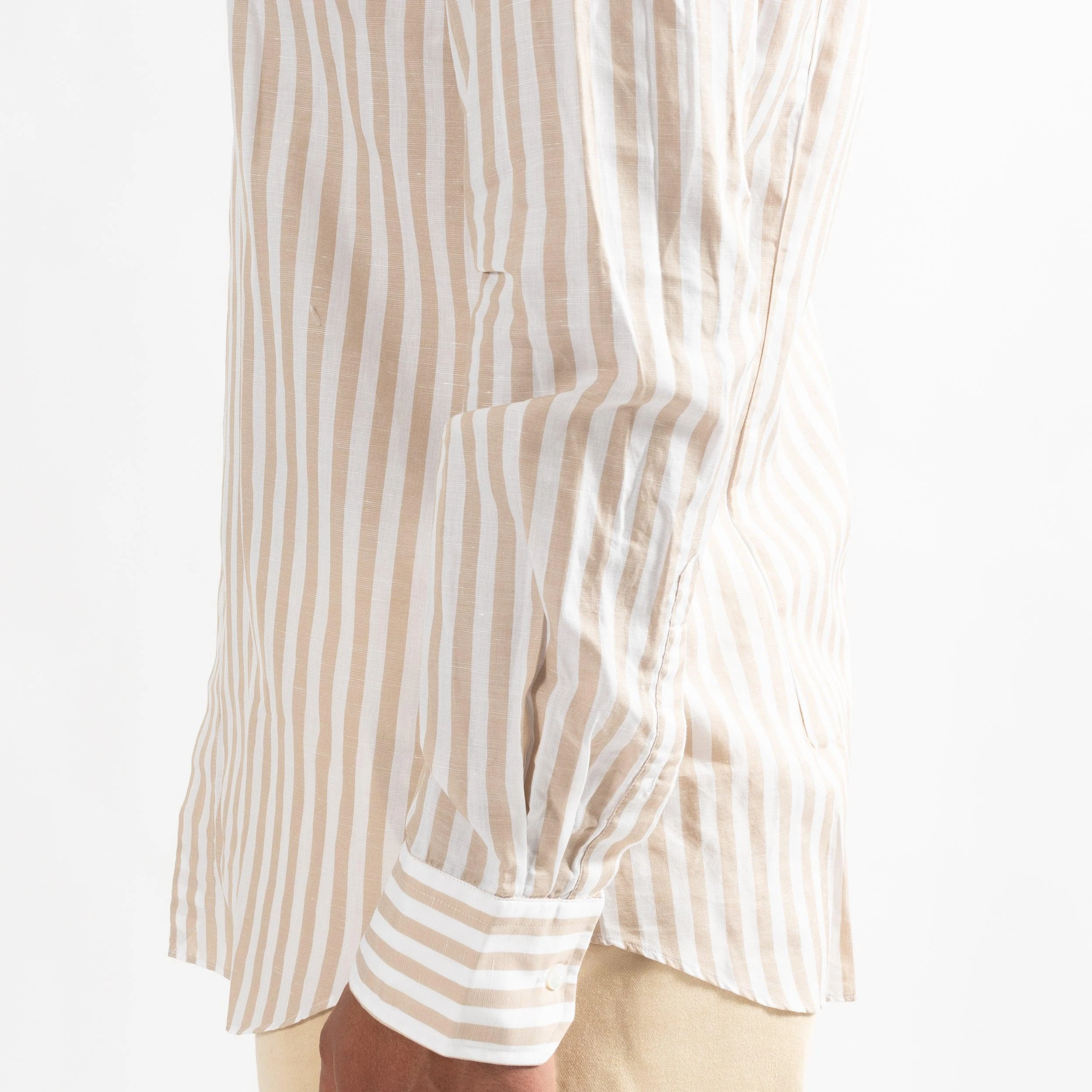 XACUS BLOCKED STRIPE SHIRT BEIGE 8 XACUS BLOCKED STRIPE SHIRT BEIGE - Bild 6