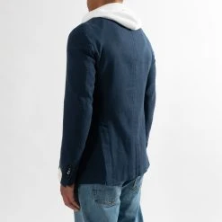 L.B.M.1911 STRUCTURED GARMENT DYED BLAZER NAVY -jupiter shop JupiterKladerNorrlandsgatanKungsgatanStockholm 225