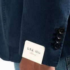 L.B.M.1911 STRUCTURED GARMENT DYED BLAZER NAVY -jupiter shop JupiterKladerNorrlandsgatanKungsgatanStockholm 230