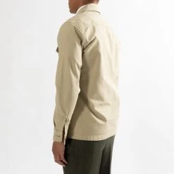 Tela Genova GRETO COTTON OVERSHIRT KHAKI 18 Tela Genova GRETO COTTON OVERSHIRT KHAKI -jupiter shop JupiterKladerNorrlandsgatanKungsgatanStockholm 248