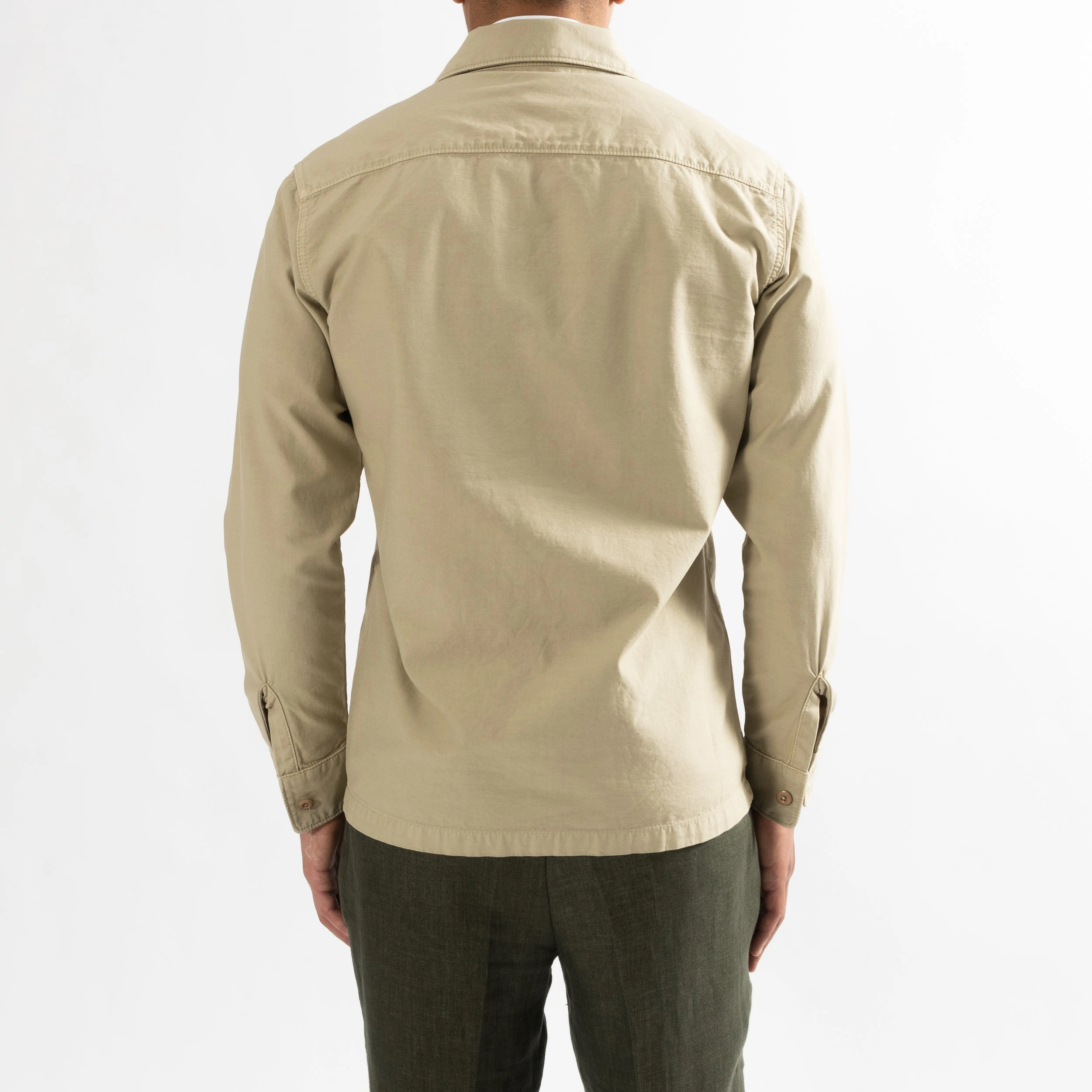 Tela Genova GRETO COTTON OVERSHIRT KHAKI 10 Tela Genova GRETO COTTON OVERSHIRT KHAKI - Bild 8