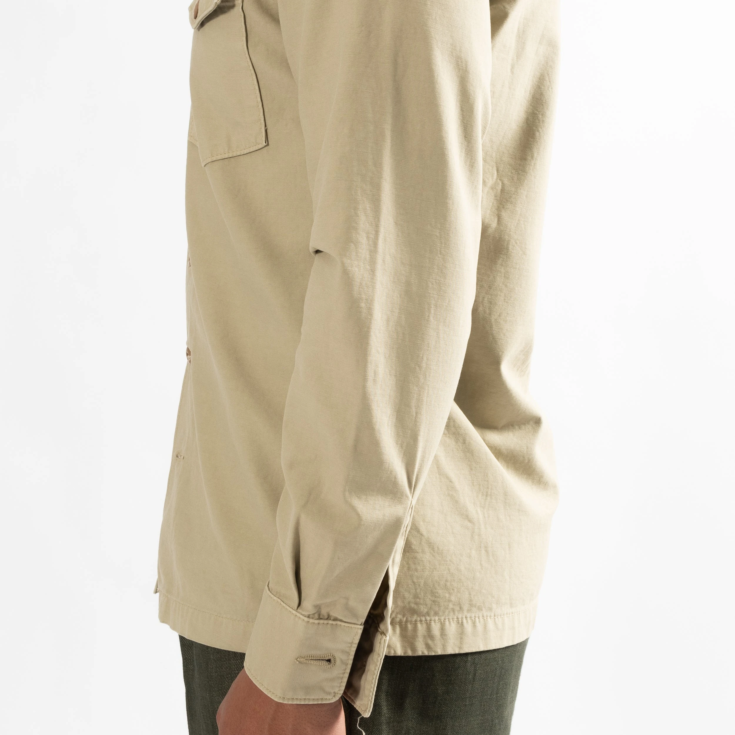 Tela Genova GRETO COTTON OVERSHIRT KHAKI 8 Tela Genova GRETO COTTON OVERSHIRT KHAKI - Bild 6