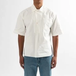 Tela Genova SAVINO OVERSIZED SHIRT WHITE