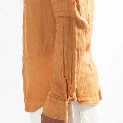 XACUS CASUAL LINEN SHIRT ORANGE -jupiter shop JupiterKladerNorrlandsgatanKungsgatanStockholm 348