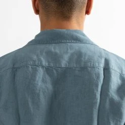 NN07 MIYAGI LINEN BOWLING SHIRT SS DUST BLUE -jupiter shop JupiterKladerNorrlandsgatanKungsgatanStockholm 76 41ce4618 c362 4c75 b901 b323c038f8ac