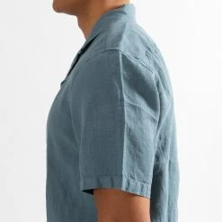 NN07 MIYAGI LINEN BOWLING SHIRT SS DUST BLUE -jupiter shop JupiterKladerNorrlandsgatanKungsgatanStockholm 77 3813e6ea 1c8f 46c6 adb0 55ca729b725e