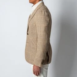 GAIOLA LUXURY COTTON LINEN GLEN PLAID BEIGE -jupiter shop KAVAJGAIOLA 4 360e4ccd 2874 44e5 a398 c8e7ff5cda60