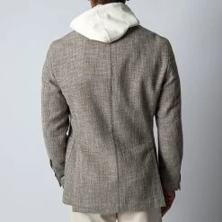 Oscar Jacobson FERRY SOFT COTTON BLAZER ROUGH BEIGE -jupiter shop KAVAJOSCARJACOBSON 5