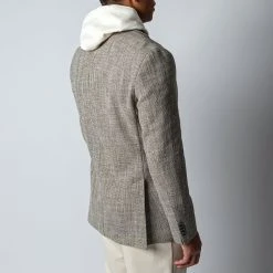Oscar Jacobson FERRY SOFT COTTON BLAZER ROUGH BEIGE -jupiter shop KAVAJOSCARJACOBSON 6