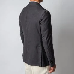 L.B.M.1911 LUXURY WOOL BLAZER ASPHALT -jupiter shop L.B.M1911KAVAJ 1