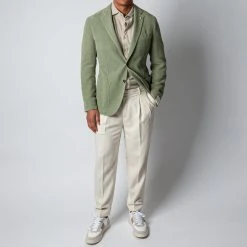 L.B.M.1911 JACK REG COTTON RAMIE BLAZER GREEN -jupiter shop L.B.M1911KAVAJ 2 30dfb1b1 26fc 47f6 b151 fb1016dfd8ab