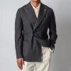 L.B.M.1911 LUXURY WOOL BLAZER ASPHALT -jupiter shop L.B.M1911KAVAJ 3