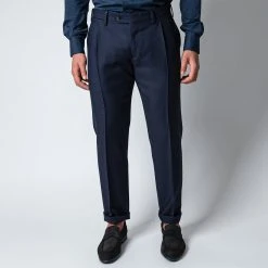 Lardini MAN HOG TROUSERS NAVY