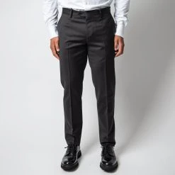 Lardini MAN WOVEN TROUSERS SPECIAL LINE DARK GREY