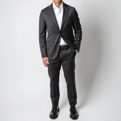 Lardini MAN WOVEN JACKET SPECIAL LINE DARK GREY -jupiter shop LARDINIKOSTYM 2 0f35c0c3 689b 4eda 9bfe 36cbae929af6