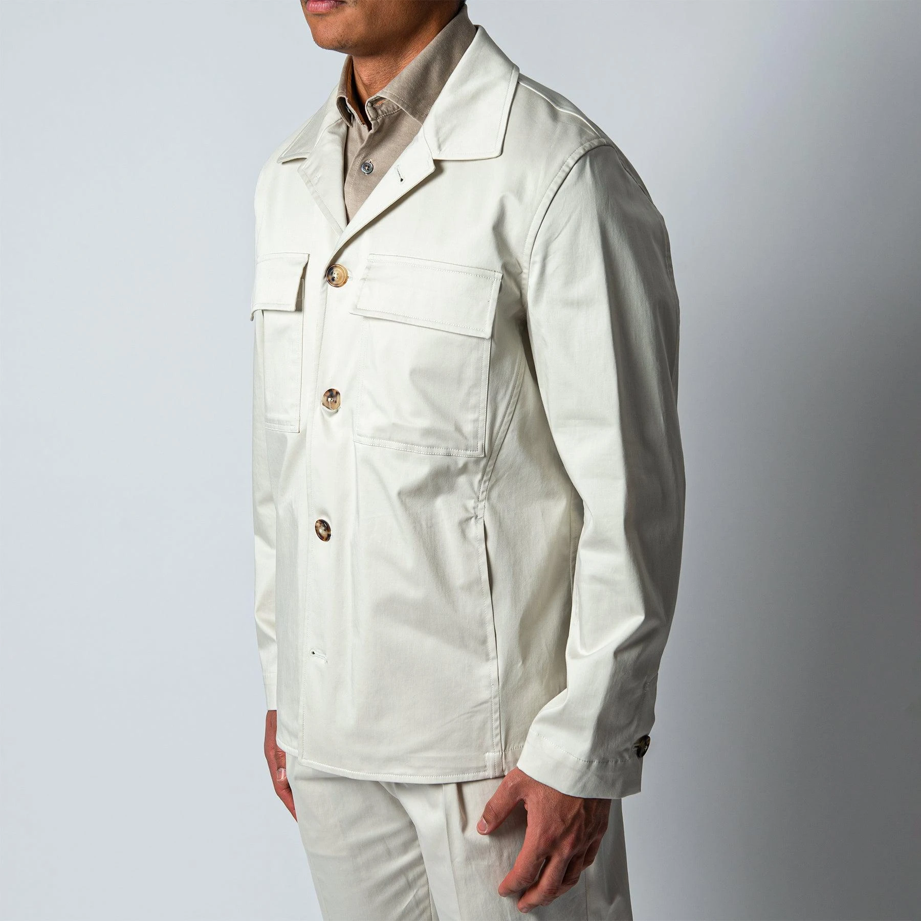 Lardini UGO LUXURY OVERSHIRT SAND 4 Lardini UGO LUXURY OVERSHIRT SAND - Bild 2