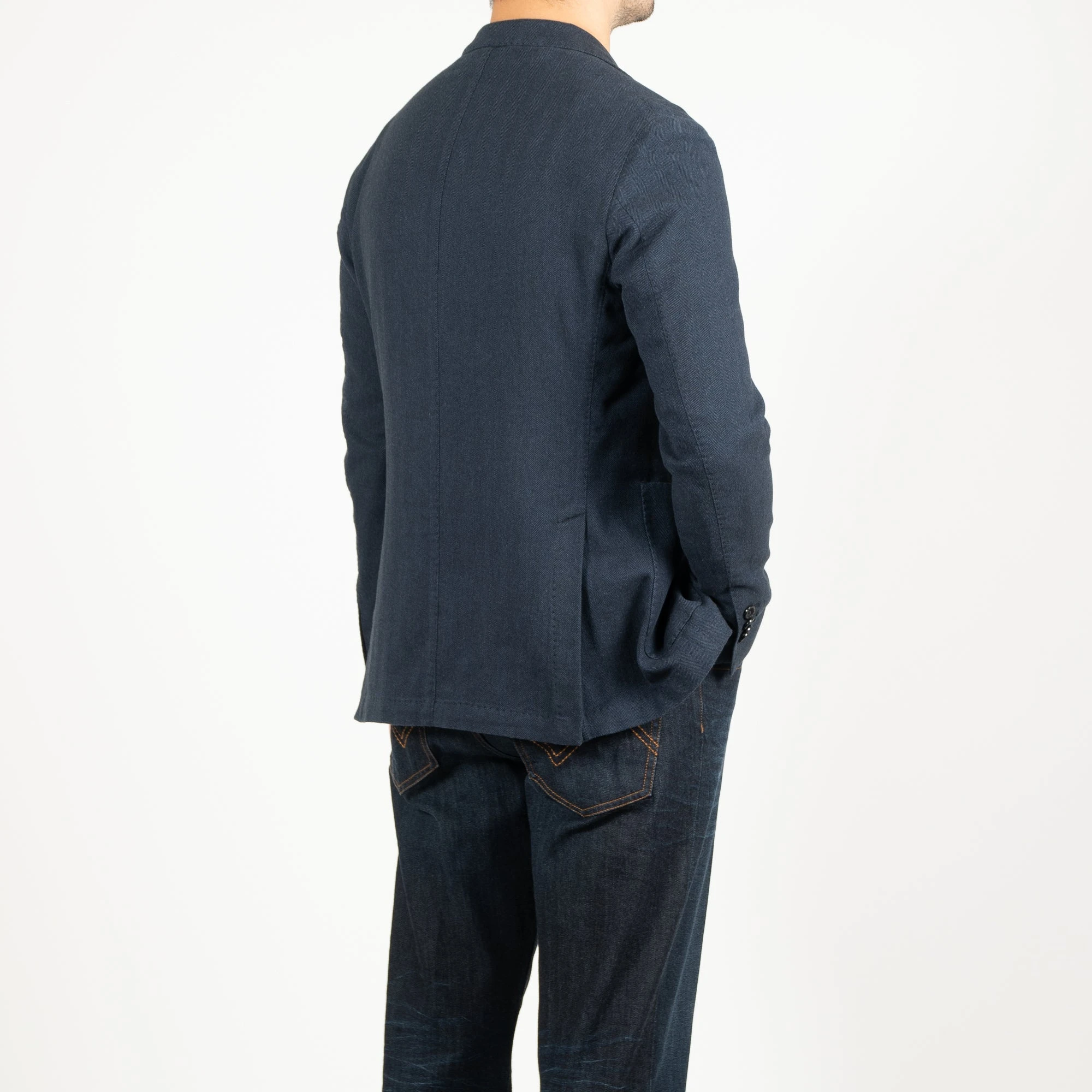L.B.M.1911 JACK REG HERRINGBONE BLAZER NAVY 7 L.B.M.1911 JACK REG HERRINGBONE BLAZER NAVY - Bild 5