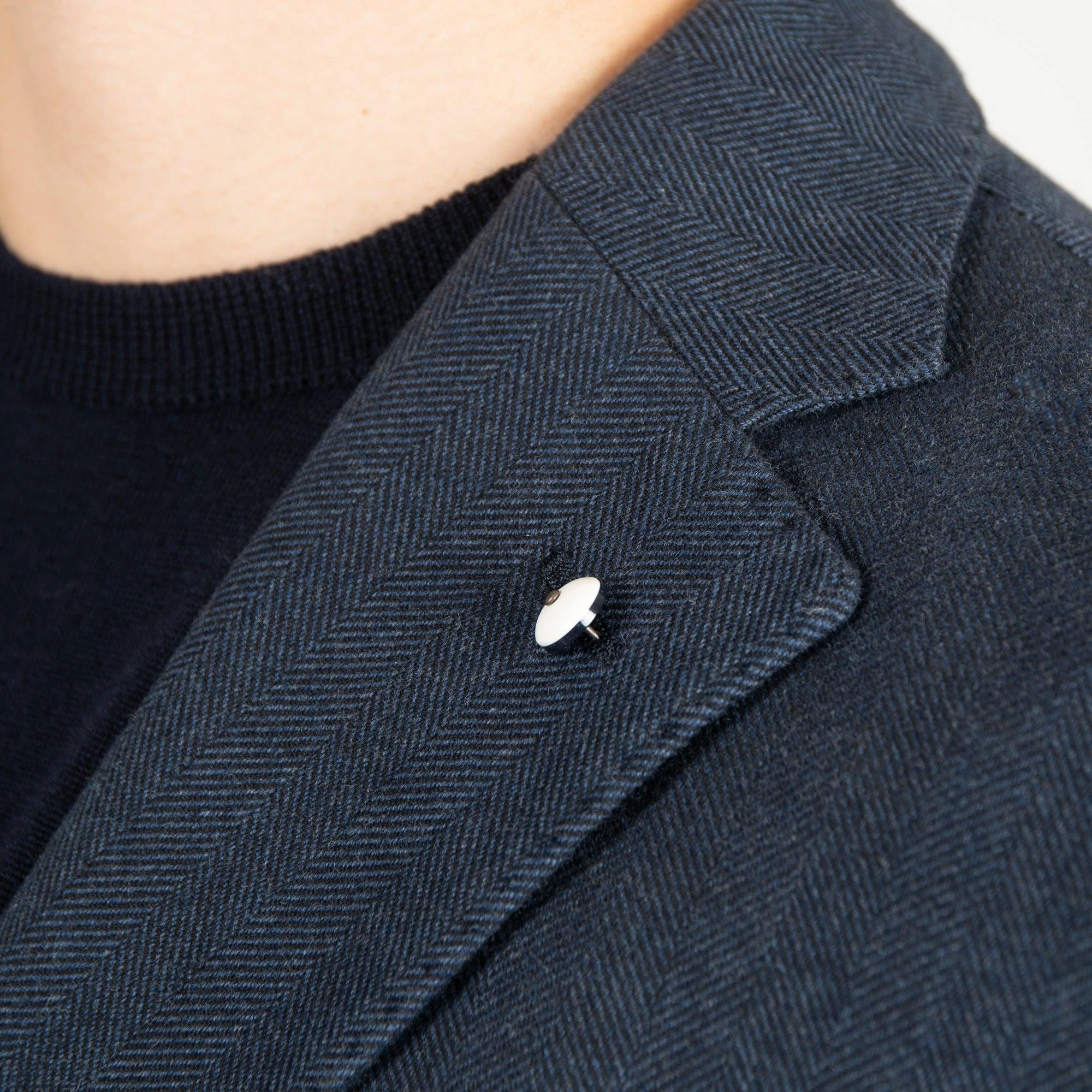 L.B.M.1911 JACK REG HERRINGBONE BLAZER NAVY 4 L.B.M.1911 JACK REG HERRINGBONE BLAZER NAVY - Bild 2