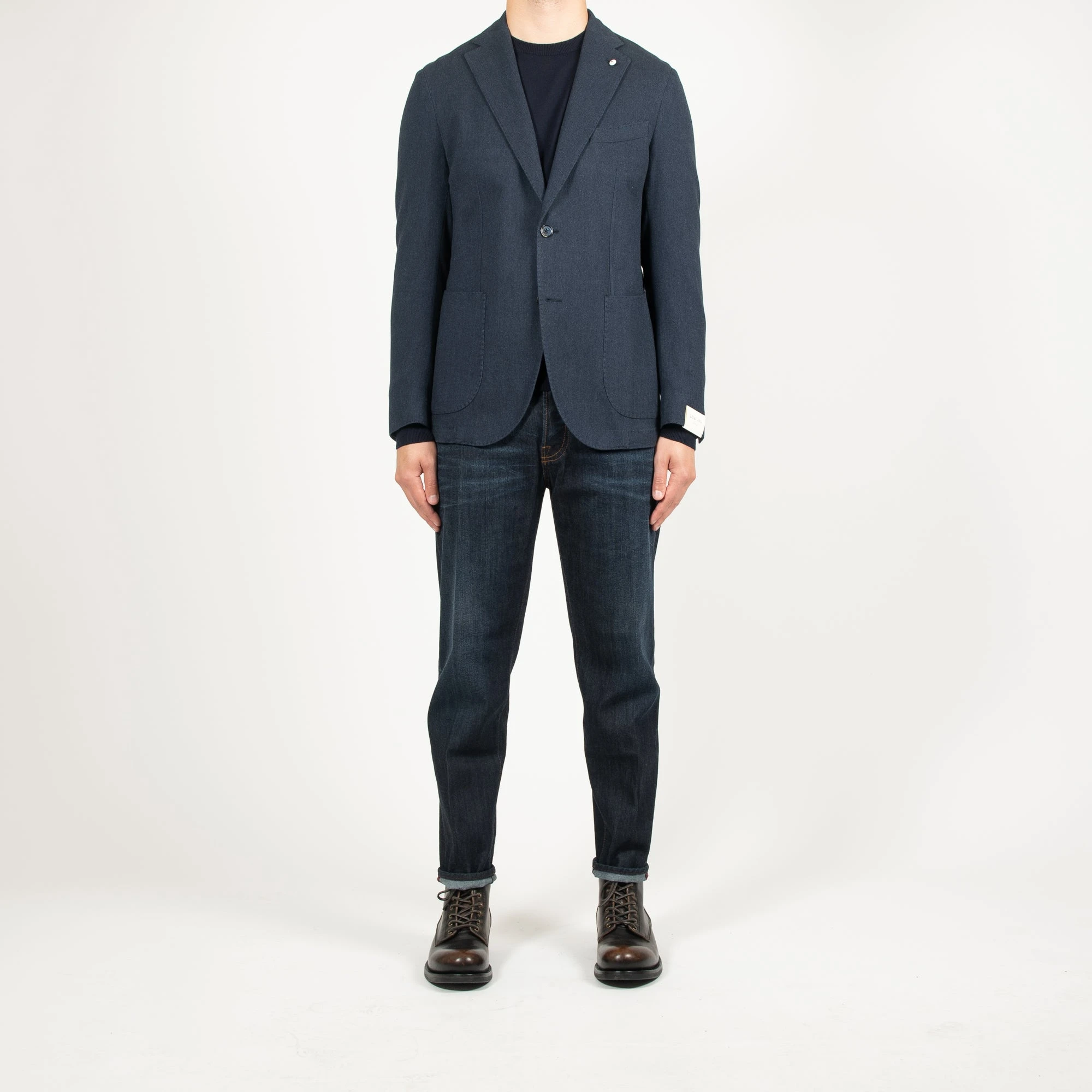 L.B.M.1911 JACK REG HERRINGBONE BLAZER NAVY 8 L.B.M.1911 JACK REG HERRINGBONE BLAZER NAVY - Bild 6