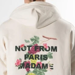 Drole De Monsieur LE HOODIE NFPM RAISIN CREAM -jupiter shop LE HOODIE NFPM RAISIN CREAM TROJA DROLE DE MONSIEUR Jupiter Kungsgatan Norrlandsgatan Stockholm 8