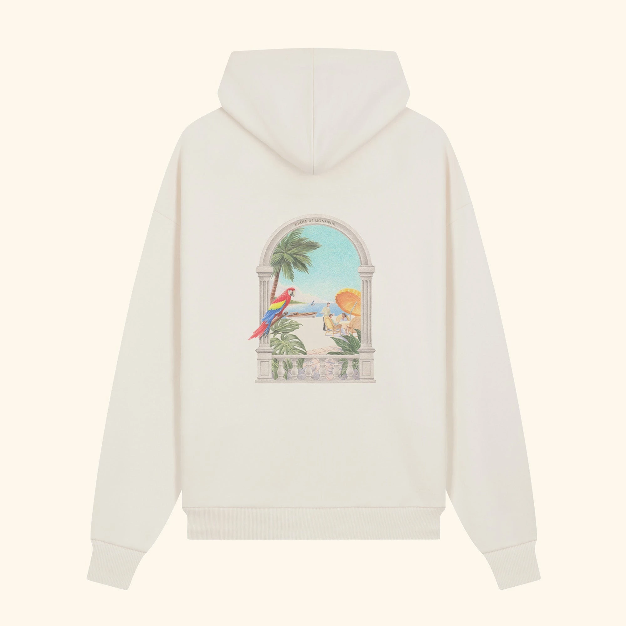 Drole De Monsieur LE HOODIE PERROQUET CREAM 3 Drole De Monsieur LE HOODIE PERROQUET CREAM