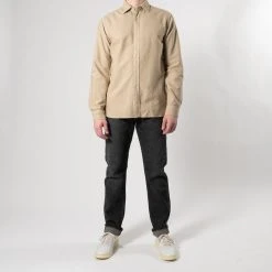 XACUS LEGACY COTTON SHIRT KHAKI -jupiter shop LEGACY COTTON SHIRT KHAKI SKJORTA XACUS Jupiter Kungsgatan Norrlandsgatan Stockholm 9