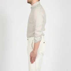 XACUS LINEN TINTO CAPO "OLD" SHIRT SAND -jupiter shop LINEN TINTO CAPO OLD SHIRT SAND SKJORTA XACUS Jupiter Kungsgatan Norrlandsgatan Stockholm 5